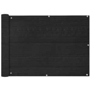 Lumarko Parawan balkonowy HDPE 75x400 cm Antracyt