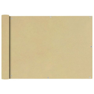 Lumarko Parawan balkonowy z tkaniny oxford 75x400 cm beż