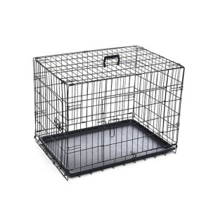 Klatka dla psa kota pupila metalowa 2XL 102*68*75 cm Czarna