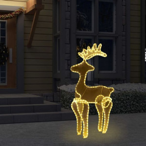 Lumarko Świąteczna dekoracja, renifer z siatki, 306 LED, 60x24x89 cm
