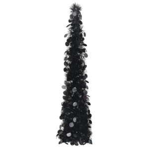 Lumarko Składana, sztuczna choinka, czarna, 120 cm, PET