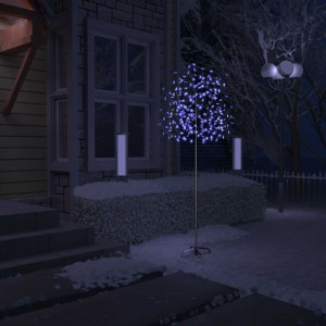 Lumarko Drzewko z niebieskimi lampkami, 220 LED, kwiat wiśni, 220 cm