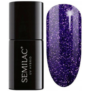 342 Lakier hybrydowy UV Hybrid Semilac Shimmer Navy Blue 7ml