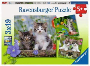 Puzzle 3x49el - Kocięta - Ravensburger