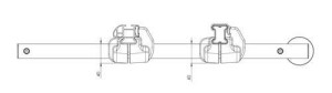 Nordrive U-7 rolka załadunkowa 96 cm + wspornik | N11021