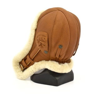 Zimowa czapka z owczej skóry, na narty snowboard