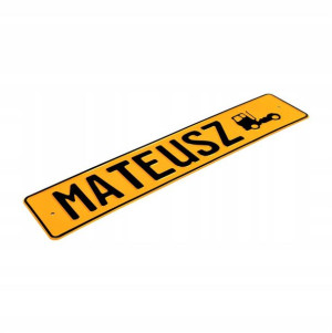 Tablica aluminiowa kolekcjonerska gadżet MATEUSZ