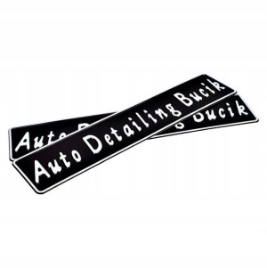 Tablice aluminiowe kolekcjonerskie AUTODETAILING