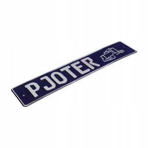 Tablica aluminiowa kolekcjonerska gadżet PJOTER