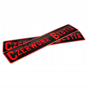 Tablice aluminiowe kolekcjonerskie Czerwona Bestia