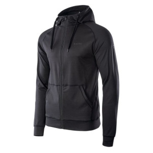 Męska bluza sportowa Hi-Tec Kosko z kapturem czarna rozmiar XL
