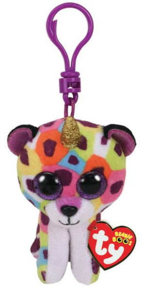 TY BEANIE BOOS GISELLE - tęczowy lampart z rogiem