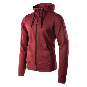 Męska bluza sportowa Hi-Tec Silian II z kapturem bordowa rozmiar XXL