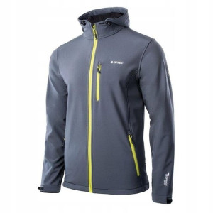 Męska kurtka Hi-Tec Caen softshell szary rozmiar XXXL