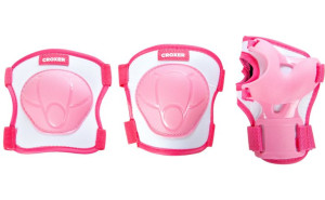 Ochraniacze na rolki Croxer Neve Pink XS - Zestaw