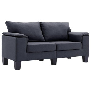 Dwuosobowa ciemnoszara sofa - Ekilore 2Q