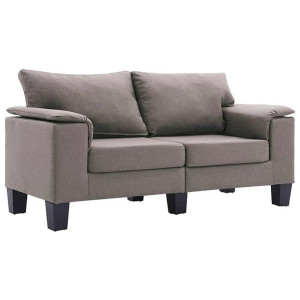 Dwuosobowa sofa taupe - Ekilore 2Q