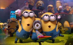 Fototapeta z bajki - Minionki - 1,5 x 1 m - lateksowa