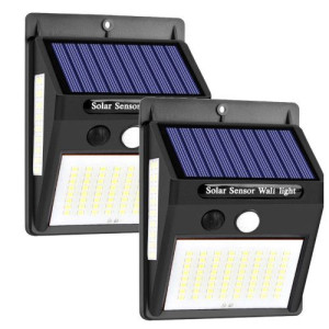 Lampa Solar Z Czujnik Ruch I Zmierzchu 100led 2szt