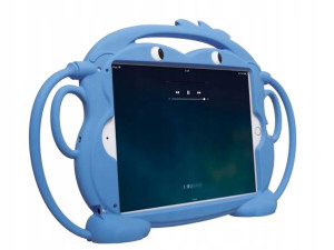 Etui do iPad 9.7 dla dzieci do auta stojak uchwyt niebieski