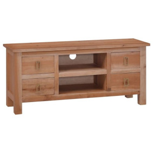 Szafka pod TV, 100x30x45 cm, lite drewno mahoniowe
