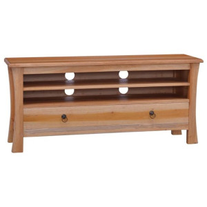 Szafka pod TV, 100x30x45 cm, lite drewno mahoniowe