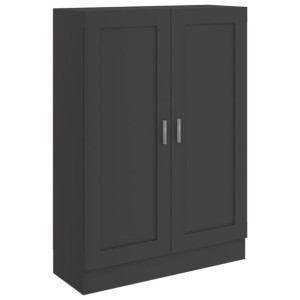 Szafka na książki, szara, 82,5 x 30,5 x 115 cm, płyta wiórowa