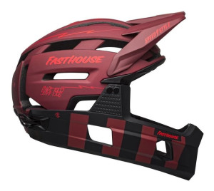Kask full face BELL SUPER AIR R MIPS SPHERICAL matte red black fasthouse ro