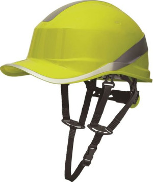 Kask ochronny z systemem regulacji rotor baseball Diamond V UP żółty