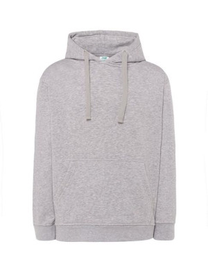 Bluza męska KANGURKA Z KAPTUREM JHK popielata