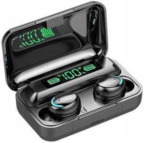 Słuchawki Bezprzewodowe F9+ Tws Bt 5.0 + Powerbank