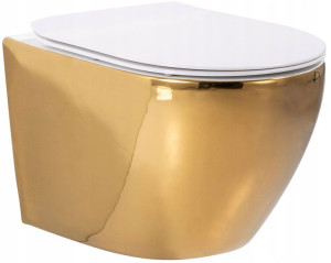 Misa Wc Carlo Mini Rimless Flat Mini Gold - Rea