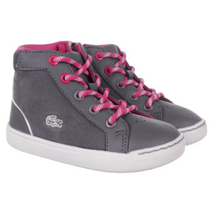 Buty Lacoste Explorateur Mid 316 2 Cai dziecięce sportowe za kostkę skórzan