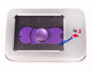 Metalowy Spinner Fidget W Eleganckim Pudełku Fioletowy