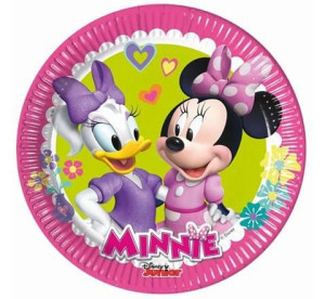 Talerzyki Papierowe Myszka Minnie 20cm 8szt