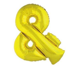 Balon 40cm Literka Złota &