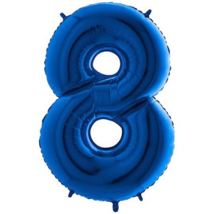 Balon 100cm Cyfra Niebieska 8