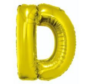 Balon 100cm Literka Złota D