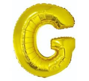 Balon 100cm Literka Złota G