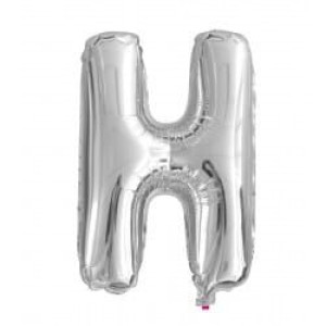 Balon 100cm Literka Srebrna H