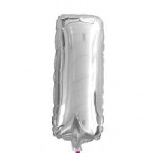Balon 100cm Literka Srebrna I