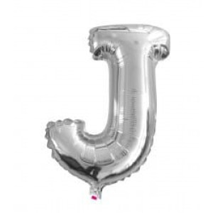 Balon 100cm Literka Srebrna J