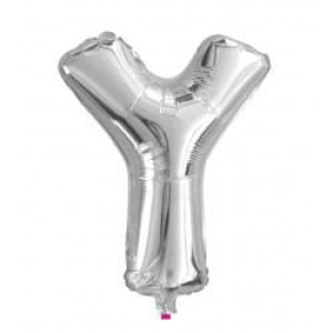 Balon 100cm Literka Srebrna Y
