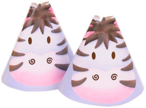 Czapeczki Zebra 6szt