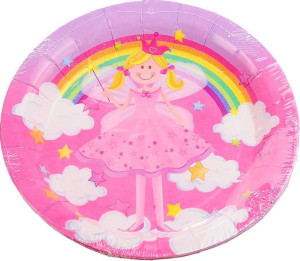 Talerzyki Papierowe Wróżka 18cm 6szt