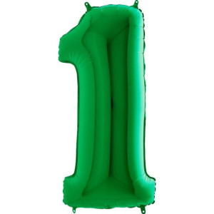 Balon 100cm Cyfra Zielona 1