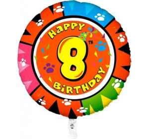Balon 18" Grabo Happy Cyfra 8
