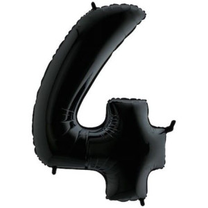 Balon 100cm Cyfra Czarna 4
