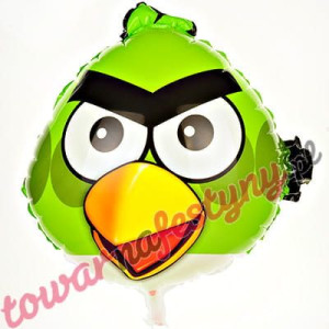 Balon 18" Głowa Angry Zielona