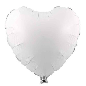Balon 18" Serce Pastelowe Białe